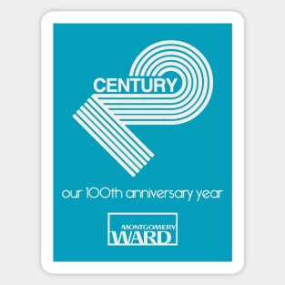Montgomery Wards 100th Anniversary 1972 Sticker